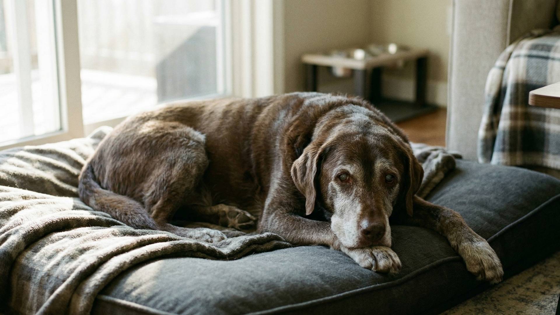 Geriatrische Betreuung eines Hundes in der Tierarztpraxis vet4balance in Arnsberg